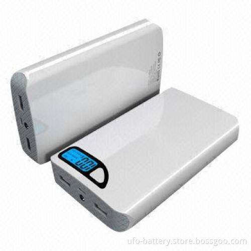 LED Interface Blue Backlight Power Banks with 13,000mAh Capacity